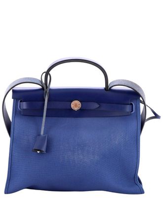 Herm&egrave;s Herbag Zip And Toile 31 (Authentic Pre-Loved)