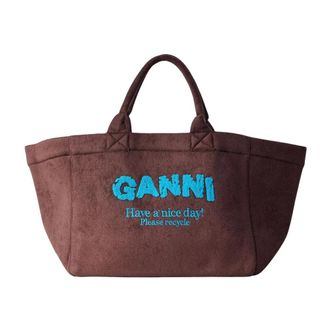 Ganni Bolso Tote Reversible XXL - Bags - Mujer - Marr&oacute;n - ONE SIZE