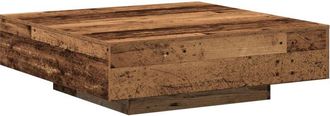 vidaXL Coffee Table Old wood 100 x 100 x 31 cm Engineered wood Vidaxl