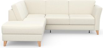 Sit&more Ecksofa »Visby L-Form« Wahlweise mit Bettfunktion und Stauraum, frei im Raum stellbar