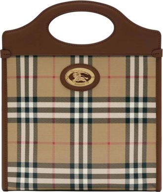 Burberry Pocket Bag - Dames - Shoppers - Bruin - ONE Size - Katoen - Tassen