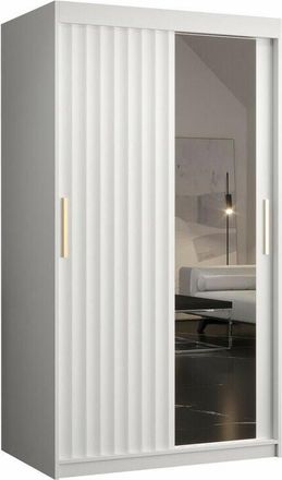 Mirjan24 Mobilier1 - Armario Hartford 337, Blanco, 200x100x62cm, Puertas De Armario: Correderas, N&uacute;mero De Estantes: 0