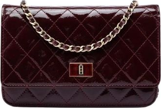 Chanel Pre-owned Wallet on Chain - Dames - Vintage Schoudertas - Rood - ONE Size - Leer - Vintage