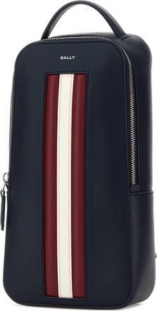 Bally Womens Mythos Sling Crossbody Bag Navy Bovine Leather