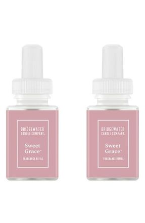 Pura x Bridgewater Candle Company 2-Pack Diffuser Fragrance Refills in Pink at Nordstrom
