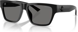 Jimmy Choo London Rechthoekige zonnebril - Dames - Zonnebrillen - Zwart - 54 MM - Accessoires