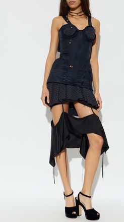 Charlotte Knowles Sable Dress, Womens, Navy Blue