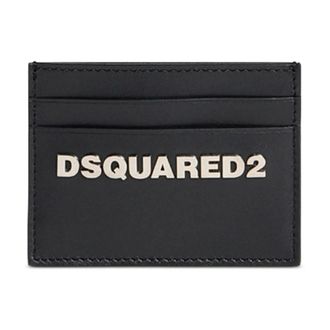 Dsquared2 Basic Credit Card Holder - Heren - Accessoires - Zwart - Maat: ONE Size Katoen