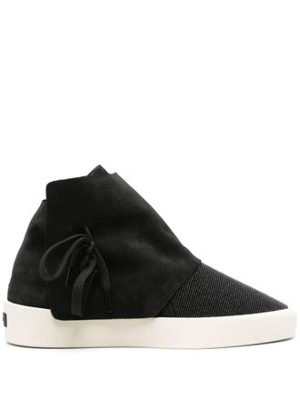 Fear of God Moc bead-detail suede sneakers - Black