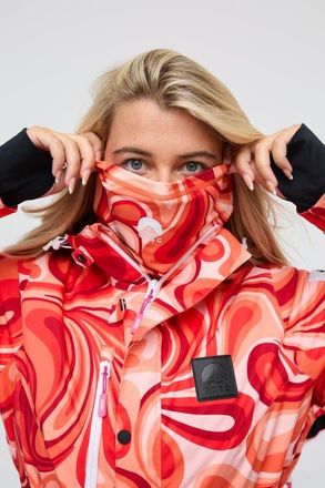 OOSC Neckwarmer - Shagadelic Baby! in Red And Pink Swirls at Nordstrom