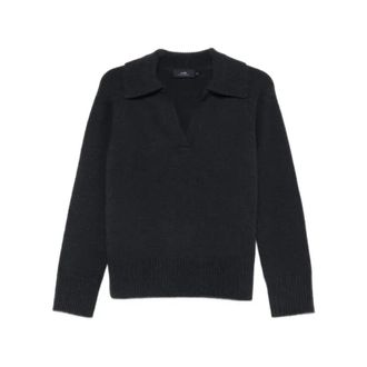 arch4 Jenna Sweater - Dames - V-hals truien - Grijs - M - Kasjmier - Truien & Vesten