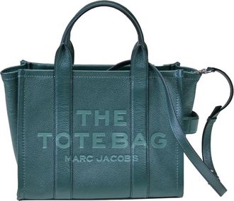 Marc Jacobs The Leather Medium Tote - Dames - Shoppers - Groen - ONE Size - Leer - Tassen