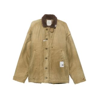 Miharayasuhiro Mihara Yasuhiro - Sun Faded Military Blouson - Heren - Jassen - Groen - Maat: M Katoen