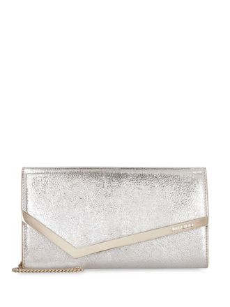 Jimmy Choo London Clutch Emmie in pelle - Effetto metallizzato