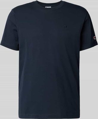 Champion T-Shirt mit Label-Stitchings und Rundhalsausschnitt in Marine, Gr&ouml;&szlig;e XXL