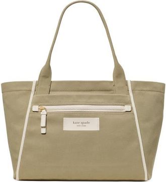 Kate Spade New York dash canvas large tote bag in Dried Bay Leaf at Nordstrom
