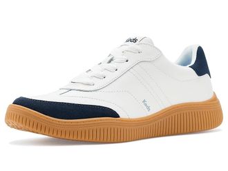 Keds Contest Lace Up Womens Shoes White/Navy Leather/Suede : 8.5 B - Medium