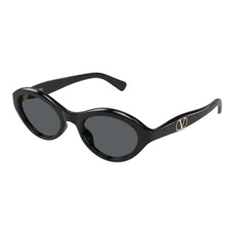Valentino Cat Eye Sunglasses - female - Valentino - Sunglasses - Black - 52 MM - Accessories