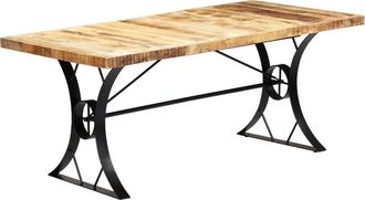 vidaXL Vidaxl - Mesa De Comedor De Madera Maciza De Mango 180x90x76 Cm