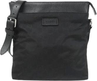Gucci Pre-owned Cross Body Bags, male, Black, Size: ONE SIZE Pre-owned Vintage Shoulder Bag