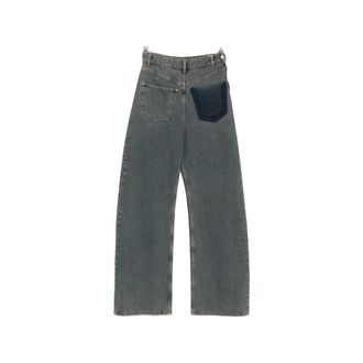 Maison Margiela Faded-effect Patch-detail Jeans