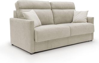 Divani.Store Divani.store - Margot Sof&aacute; Cama Convertible En Tela Suave Impermeable 176 Cm (mat. 140x197) Crema