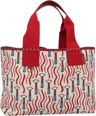 Valentino Tweedehands Canvas handtassen - Dames - Vintage Shopper - Veelkleurig - ONE Size - Vintage