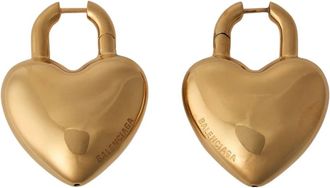 Balenciaga Hart Ontwerp Goudkleurige Oorbellen Set - Dames - Oorbellen - Geel - ONE Size - Accessoires