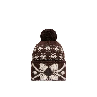 Moncler Moncler Jacquard Knit Beanie, Women, Brown, Size: One Size