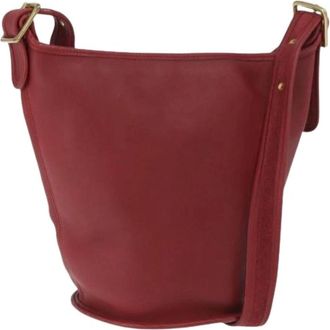 Coach Pre-owned Bucket Bags, female, Red, Size: ONE SIZE Pre-owned Leather Bucket Bag