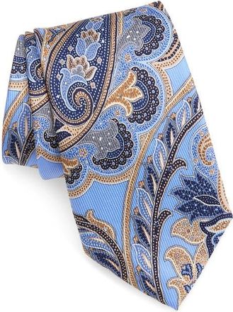 Nordstrom Paisley Jacquard Silk Tie in Lt Blue at Nordstrom
