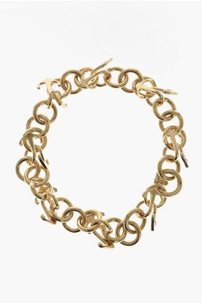 Off-white Gold-Tone Chain Necklace size One Size