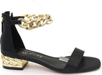 Ex&eacute; Womens Katy Sandal In Black Snake