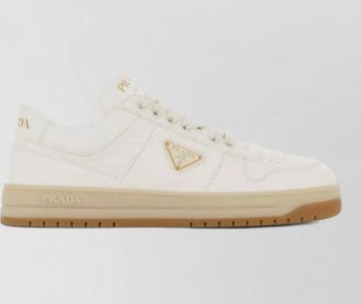 Prada nappa leather low-top sneakers