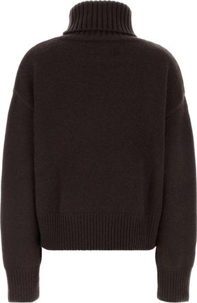 Extreme Cashmere Crop Sweater - Brown