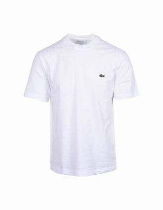 Lacoste Mens Lacoste T-shirt WHITE - Size: 40