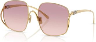 Miu Miu Dames, Accessoires, Geel, Maat: 57 MM Polyamide