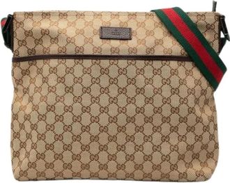 Gucci Pre-owned Cross Body Bags, female, Beige, Size: ONE SIZE Pre-owned Crossbody Bag