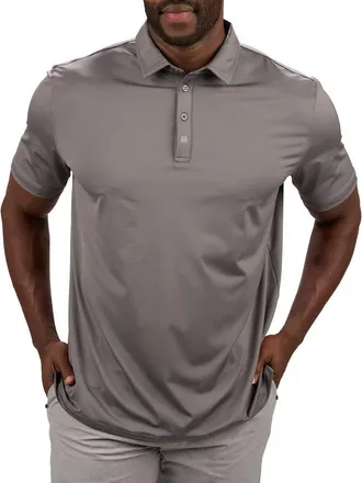 Black Clover Crockett Polo in Black Sand at Nordstrom, Size Xx-Large