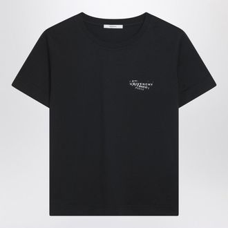 Givenchy Schwarzes T-Shirt von Givenchy mit Stempelaufdruck von Givenchy