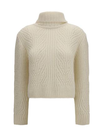 Moncler Beige Turtle Neck Sweater