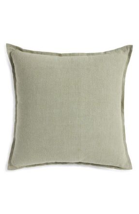 Nordstrom Washed Linen Accent Pillow in Green Halo at Nordstrom