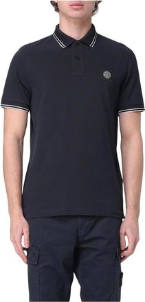 Stone Island Tops, Heren, Blauw, S, Polo Shirts