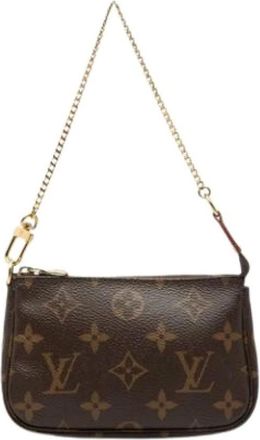 Louis Vuitton Pre-owned Mini Bags, female, Brown, Size: ONE SIZE Pre-owned M58009 Handbag Pouch