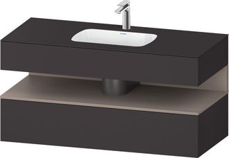 Duravit Qatego Lavabo Encastrado Con Base De Lavabo Consola, - Duravit