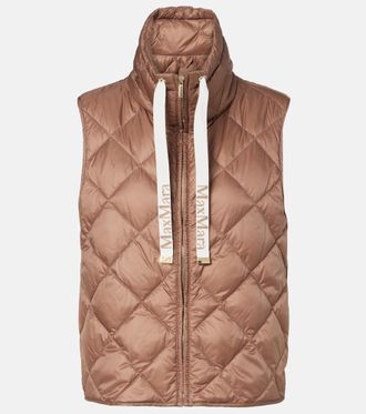 Max Mara Tregic quilted zip-up vest