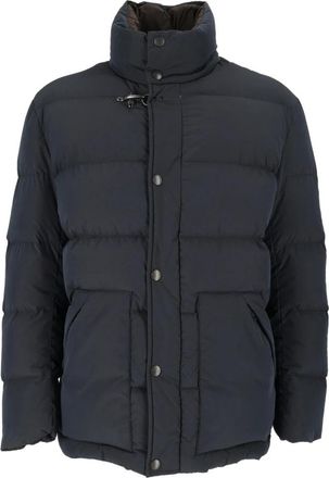Fay Corto Piuma Jacket - Heren - Winterjassen - Blauw - S - Leer - Jassen
