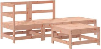 vidaXL Juego De Muebles De Jard&iacute;n 4 Pzas Madera Maciza Abeto Douglas Vidaxl