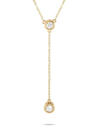 Luxury Bazaar 14K yellow gold diamond necklace - women - Diamond/14kt Yellow Gold - One Size