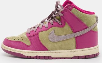 Nike Multicolor Leather And Suede Dunk Dynamic Berry High Sneakers